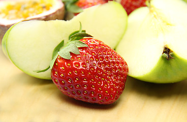 Image showing Strawberry And Apple