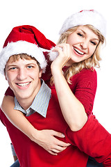 Image showing Happy christmas couple