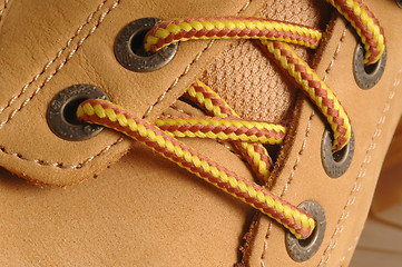 Image showing suede shoe detail