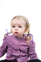 Image showing A little girl in studio