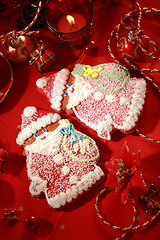 Image showing Gingerbread Santa Claus for Christmas