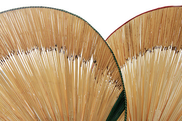 Image showing two hand fans