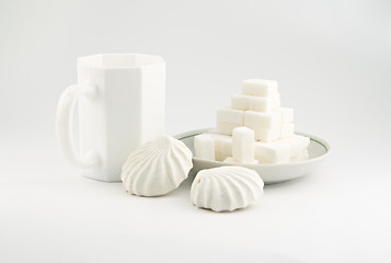 Image showing White sweets