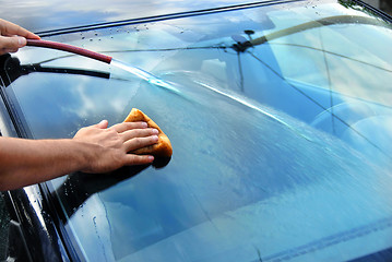 Image showing Car washing
