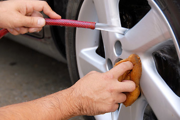 Image showing Car washing