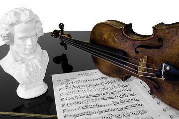 Image showing Practising Beethoven