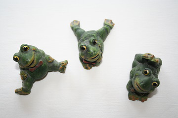 Image showing Happy frogs