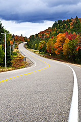 Image showing Fall highway