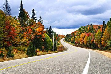 Image showing Fall highway