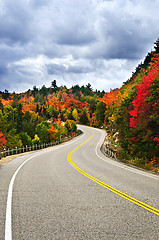 Image showing Fall highway