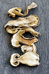 Image showing Dry porcini mushrooms