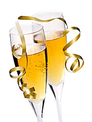 Image showing Champagne glasses