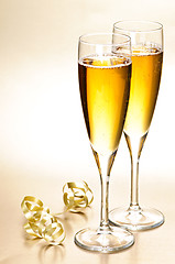 Image showing Champagne glasses