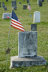 Image showing American Civil War Grave Marker