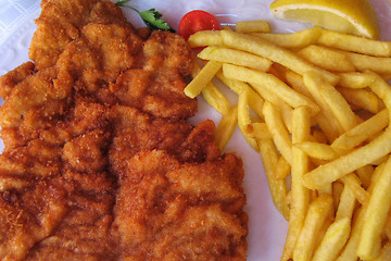 Image showing Wiener Schnitzel, Innsbruck, Austria, May 2007