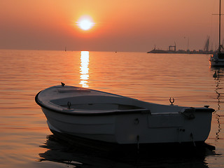 Image showing Anchored Boat, Croatia, May 2003