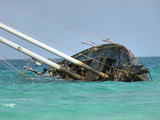 Image showing Famous Wrecked Ship, Capo Verde, May 2003