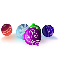 Image showing Christmas balls