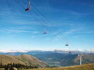 Image showing Ski lifts