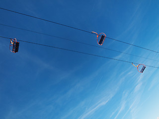 Image showing Ski lifts