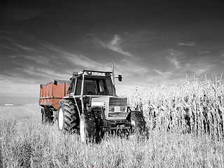 Image showing Infrared tractor