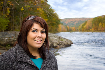 Image showing Woman In Autumn