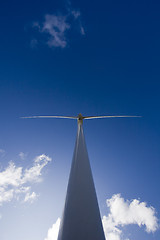 Image showing Windmill on blue sky