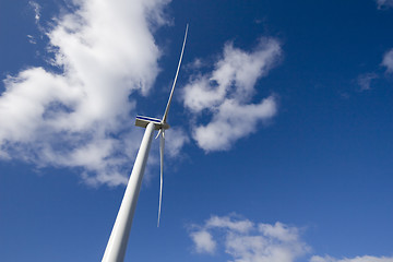 Image showing Windmill on blue sky