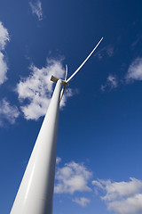 Image showing Windmill on blue sky