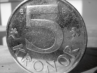 Image showing swedish five kronor