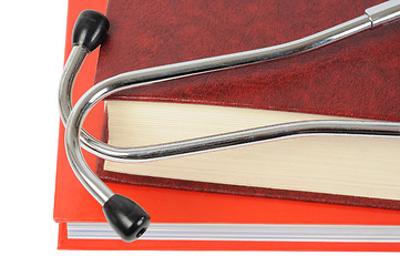 Image showing Stethoscope on Books