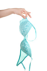 Image showing blue bra