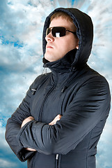 Image showing man in black sunglasses