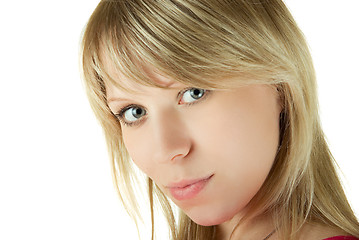 Image showing Beautiful blonde girl