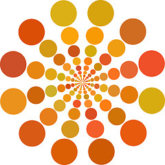 Image showing orange color Dots 