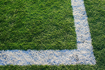 Image showing Artificial Turf on a Sports Field