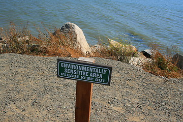 Image showing Environmentally Sensitive Area Sign