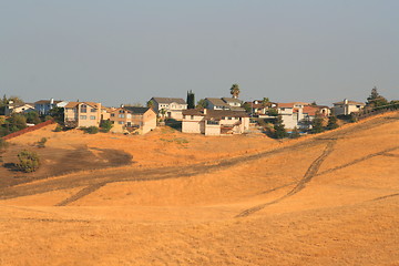 Image showing Houses on a Hilltop
