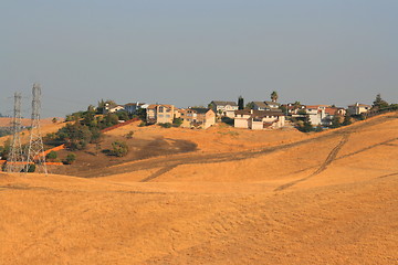 Image showing Houses on a Hilltop