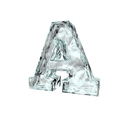 Image showing cold uppercase letter A