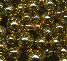 Image showing golden balls