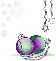 Image showing Christmas balls