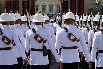 Image showing the royal guard in thailand