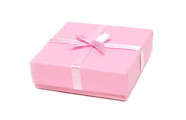 Image showing Gift rose box with bow