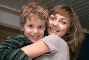Image showing Girl and boy smile