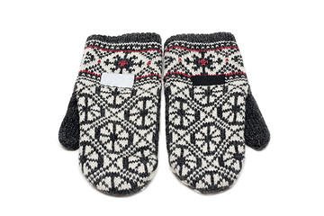 Image showing Knitted mittens