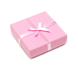 Image showing Gift rose box with bow