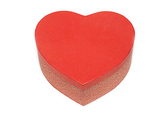 Image showing Gift box in form heart