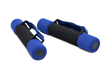 Image showing Dumbbells in soft shell