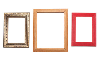 Image showing Three frames for photography